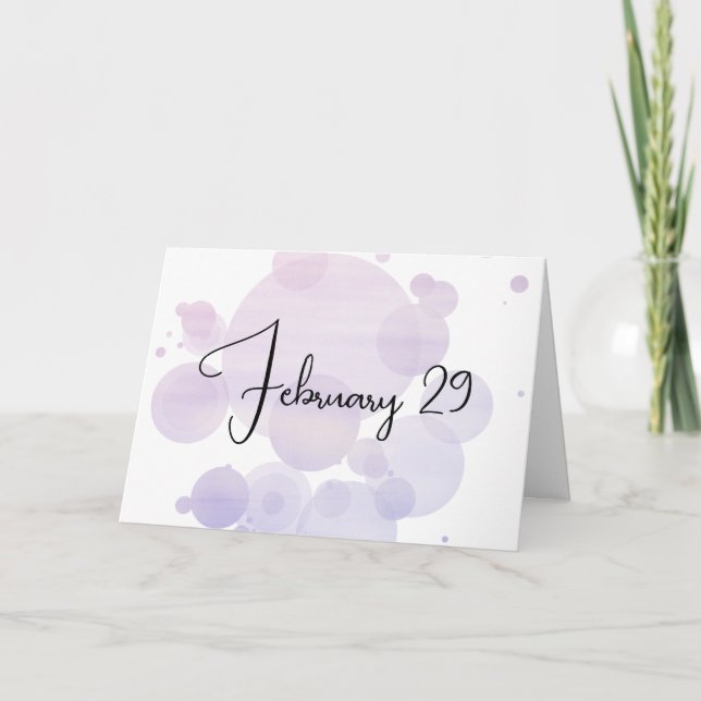 Bladåret 29 februari kort (Framsida)