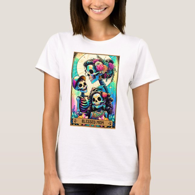 Bladat Mamma, Skeleton-Tarot Card T Shirt (Framsida)