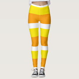 Bladbalkar i candy corn Rand Leggings