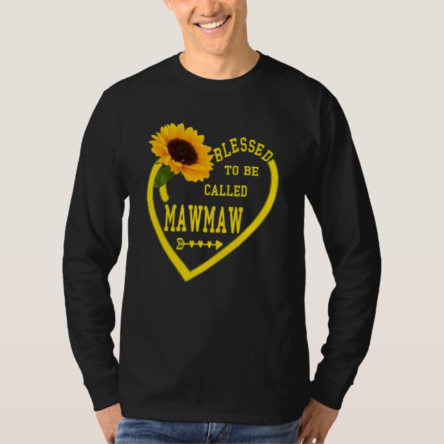 Bladblomma från Mawmaw Mors dag T Shirt (Framsida)