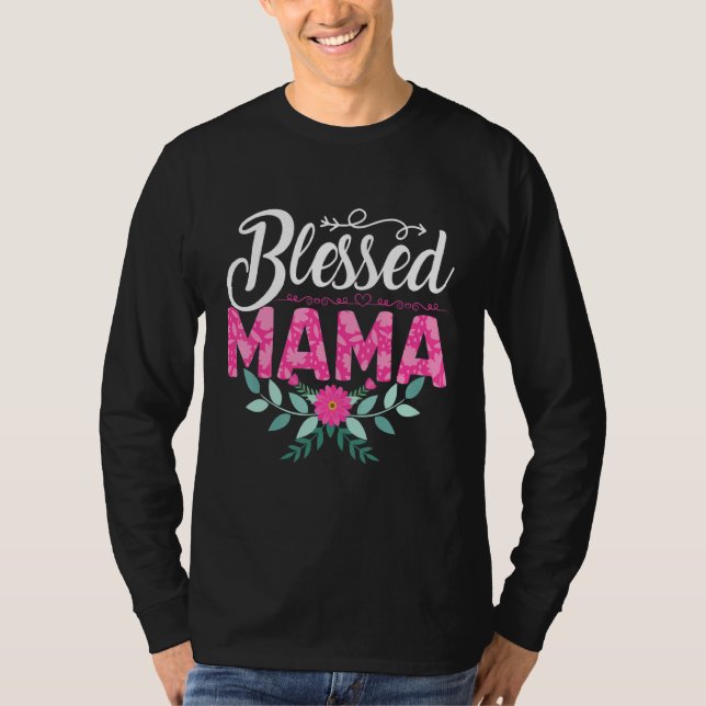 Bladblommor från Mamma Mors dag T Shirt (Framsida)