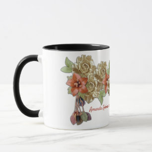 Bladblommor på Suede Mugg