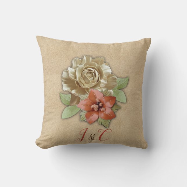 Bladblommor Pillow Kudde (Framsida)