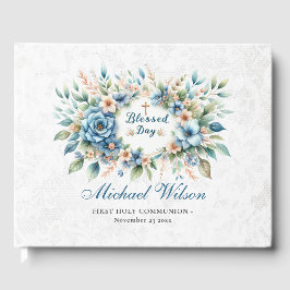 Bladdag-Blommigten First Holly-kommunion Gästböcker