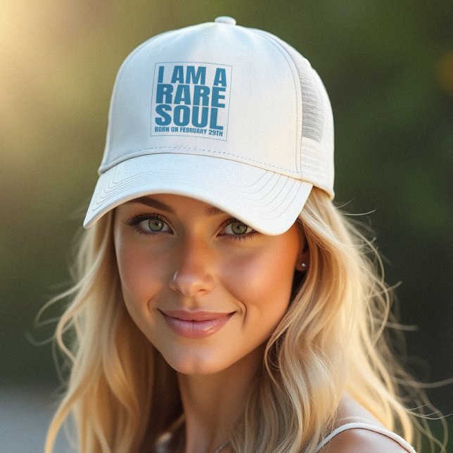 Bladdag, feb 29 år, födelsedag Sällsynt Soul Keps (Celebrate the extra day in style with a unique Leap Year cap—wear the moment, make it memorable!)