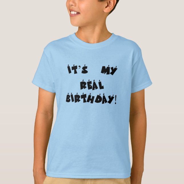 Bladdag, födelsedag t shirt (Framsida)