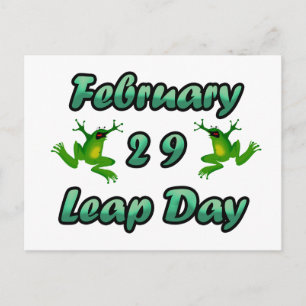 Bladdagen 29 februari vykort
