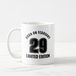Bladdagen född den 29 februari 2011 kaffemugg