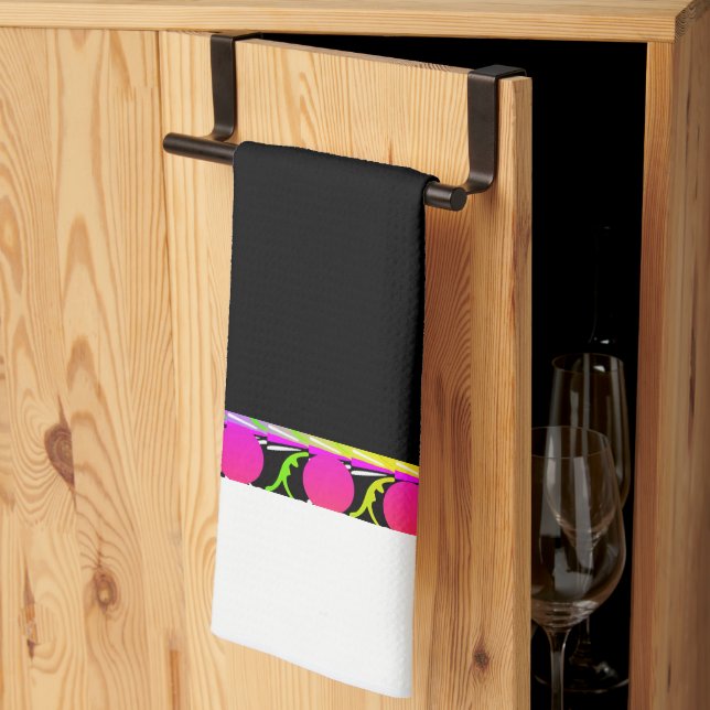 Bladdekoration  kökshandduk (Thirds Fold)
