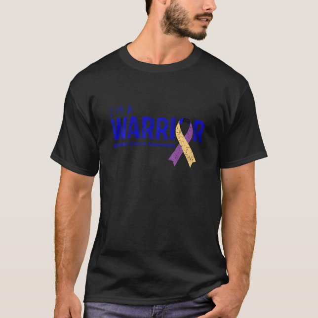Bladder Cancer Awareness Warrior T Shirt (Framsida)