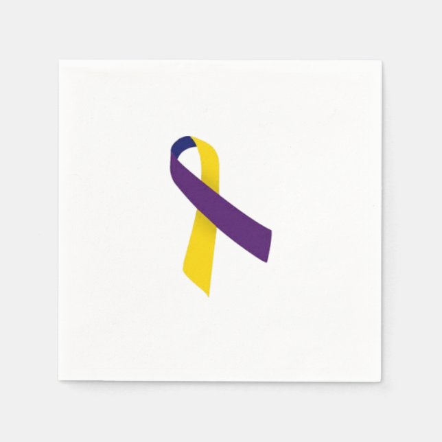 Bladder Cancer Ribbon Napkins Pappersservett (Framsidan)