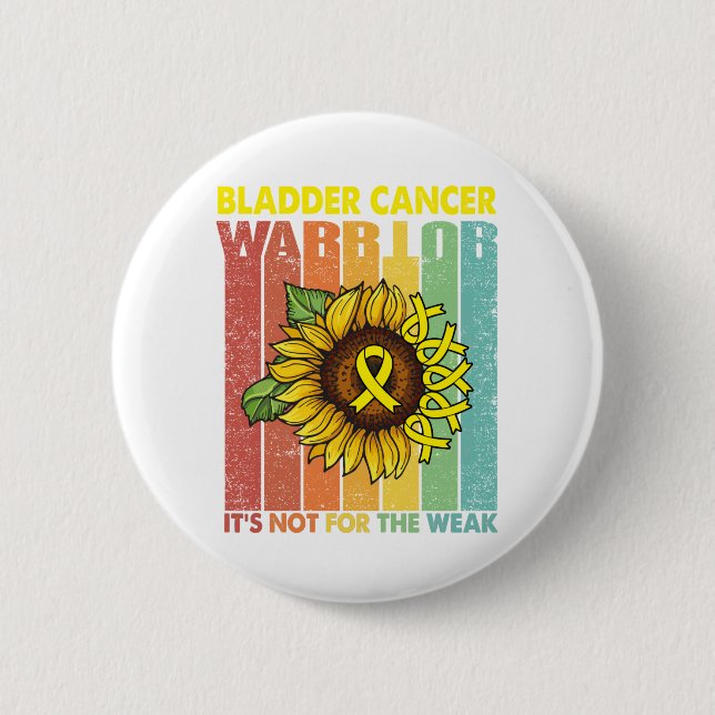Bladder Cancer Warrior Det är inte för det svaga Knapp (Framsida)
