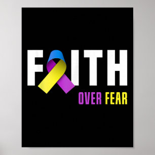 Bladder Cancer Warrior Faith Gud Bladder Cancer Aw Poster