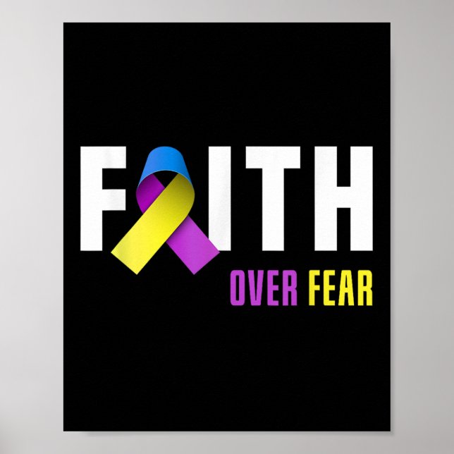 Bladder Cancer Warrior Faith Gud Bladder Cancer Aw Poster (Framsidan)