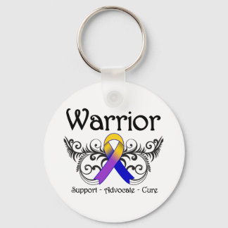 Bladder Cancer Warrior Rulla Vingar Nyckelring