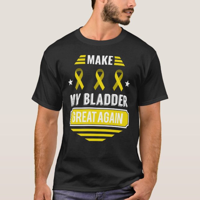 Bladder Tumor Survivor Cancer Awareness Bladder Ca T Shirt (Framsida)