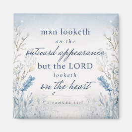 Bläddra 1 Samuel 16:7 Vattenfärgsköks Magnet