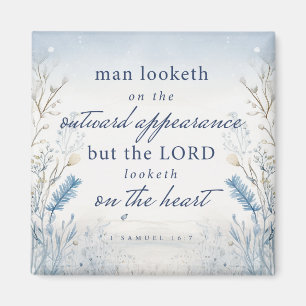 Bläddra 1 Samuel 16:7 Vattenfärgsköks Magnet