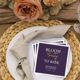 Bläddra 20 till Bask I Violet Vuxen Födelsedagsfes Pappersservett