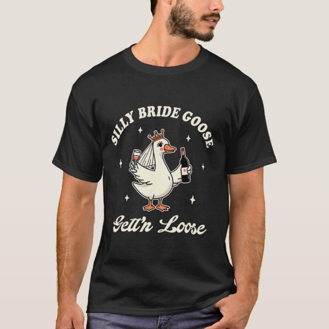 Bläddra för att dricka Fånig med Bröllop T Shirt (Framsida)