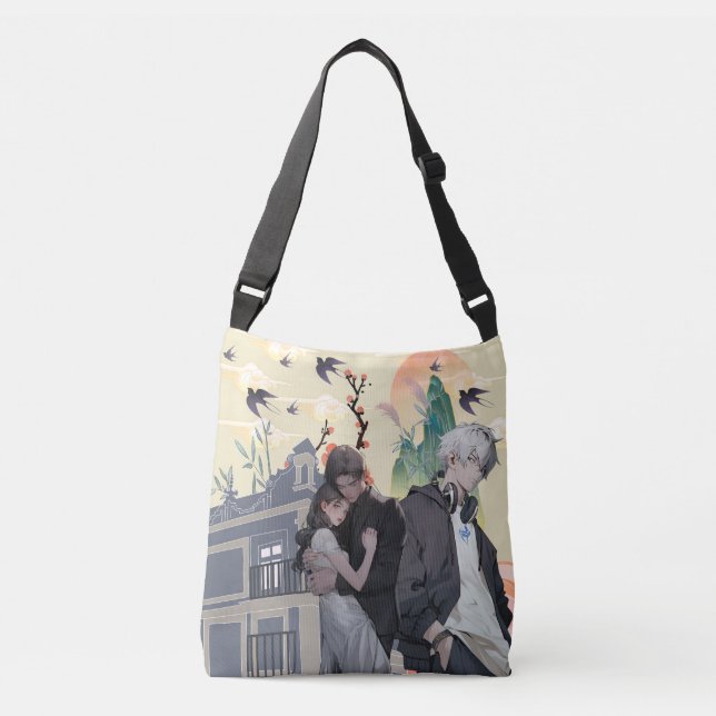 Bläddra för trådkorsblock axelväska (Framsida)