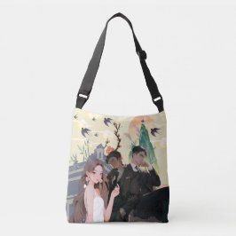 Bläddra för trådkorsblock axelväska