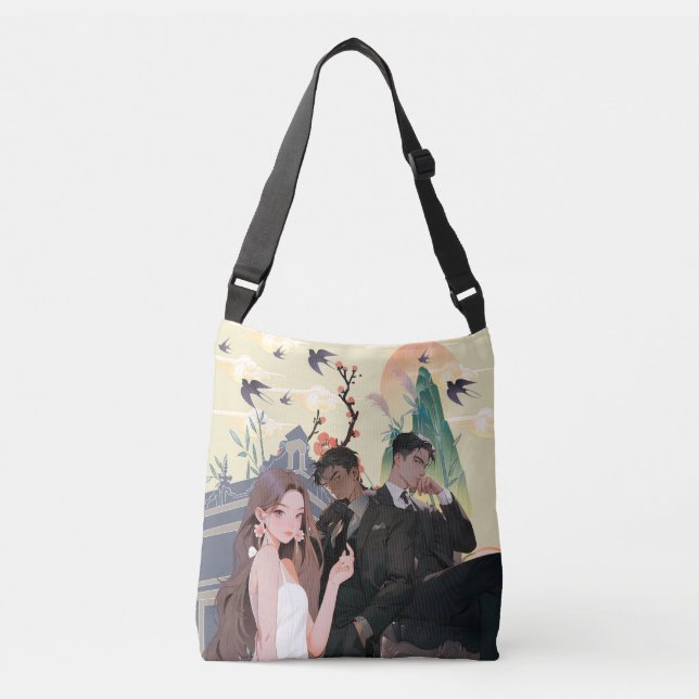 Bläddra för trådkorsblock axelväska (Framsida)