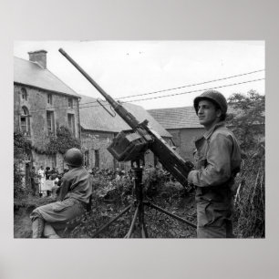 Bläddra i 50 cal M2 Maskin Gun Världskrig II Poster