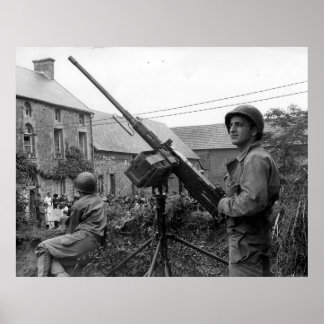 Bläddra i 50 cal M2 Maskin Gun Världskrig II Poster
