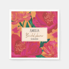 Bläddra i blommigt Möhippa Bord dekaner Pappersservett