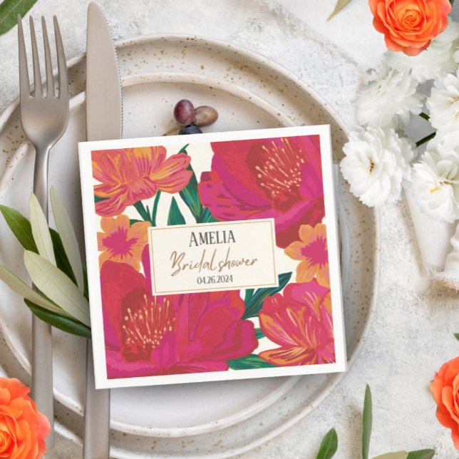 Bläddra i blommigt Möhippa Bord dekaner Pappersservett (Skapare uppladdad)