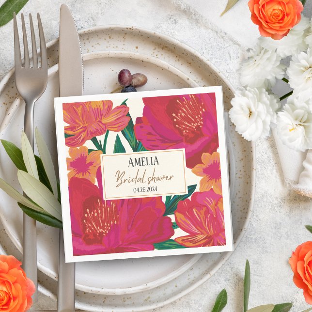 Bläddra i blommigt Möhippa Bord dekaner Pappersservett (Skapare uppladdad)