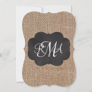 Bläddra i kretskort Se tredubbla monogrammofonskri Inbjudningar