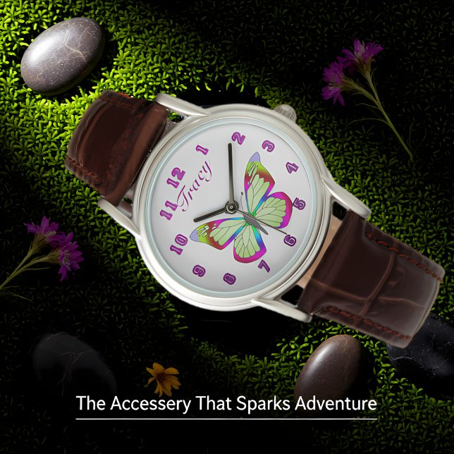 Bläddra i läderband armbandsur (Skapare uppladdad)