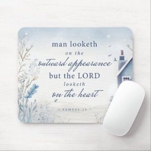 Bläddra i sidled 1 Samuel 16:7 Vattenfärg Musmatta