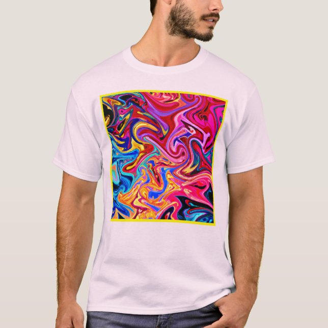 Bläddra in Abstraction för visuell påverkan T Shirt (Framsida)