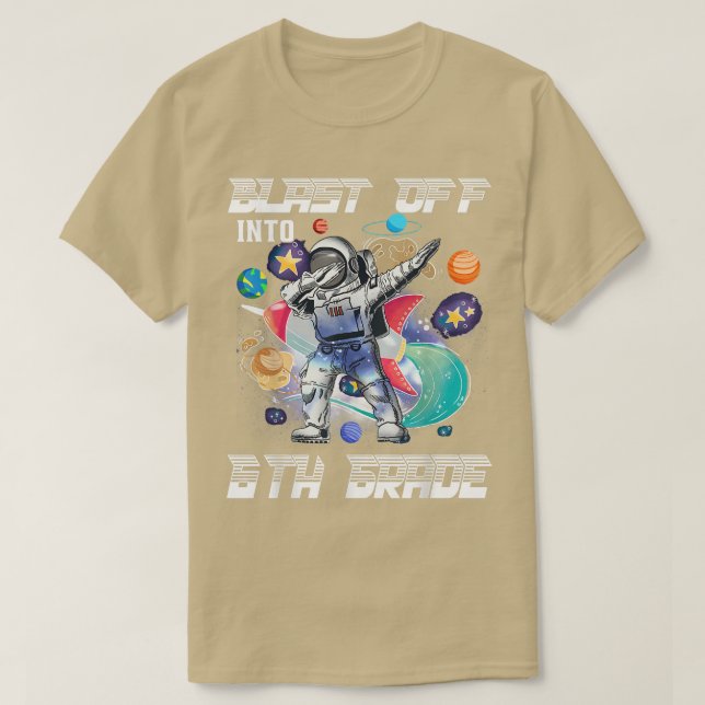 Bläddra in i Klass-astronaut i 6e tillbaka till S T Shirt (Design framsida)