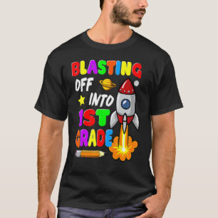 Bläddra in i raketteamet i första Klass tillbaka t Shirt