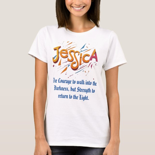 Bläddra in "Tillbaka till ljuset" Tee (Framsida)