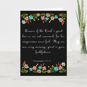 Bläddra konst - Lamentation 3:22-23 Helgkort