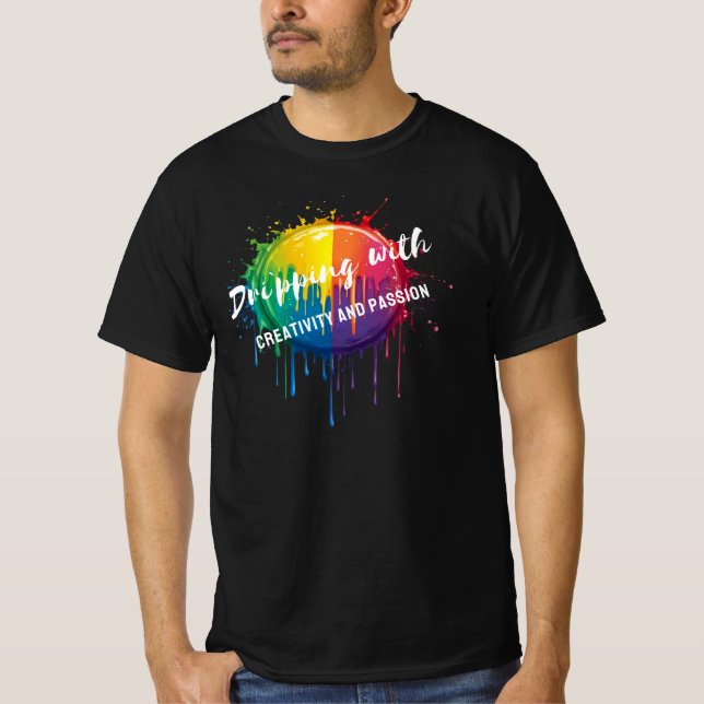 Bläddra med kreativitet och passion t shirt (Framsida)