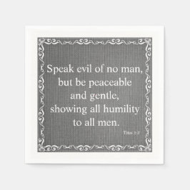 Bläddra och bläddring - Titus 3:2 Pappersservett