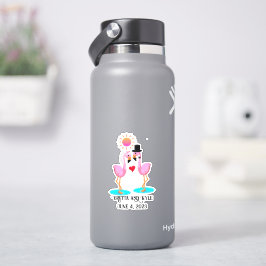 Bläddra och trimning av akut flamingo klistermärken