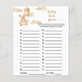 Bläddra på ballonger \ Baby artikelspel