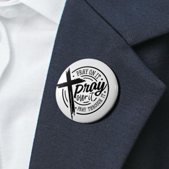Bläddra på den kristna Kor Bible Verse Knapp (Show your faith with this stylish button—wear it proudly and remind others of the power of belief!)