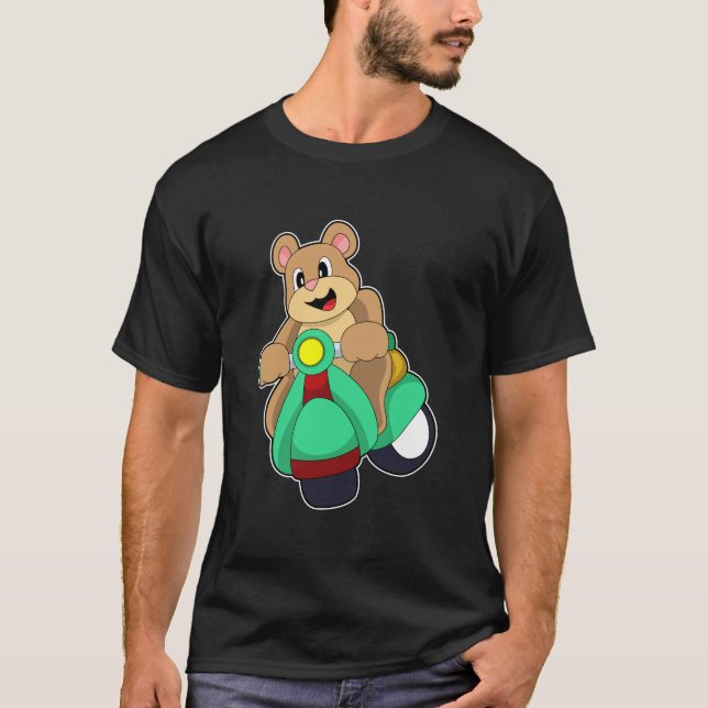 Bläddra som Biker med Scooter.PNG T Shirt (Framsida)