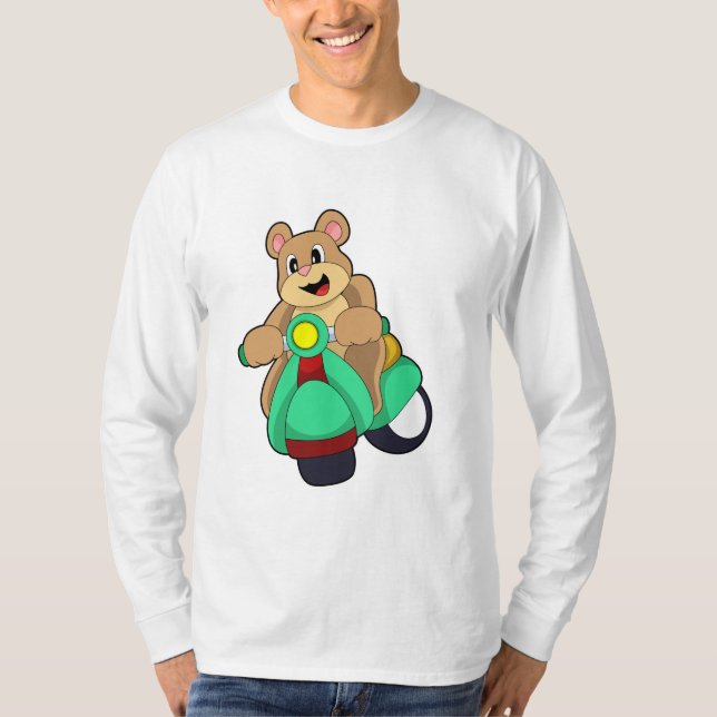 Bläddra som Biker med Scooter.PNG T Shirt (Framsida)