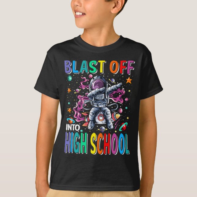 Bläddra till högskolekällan Back to school T Shirt (Framsida)