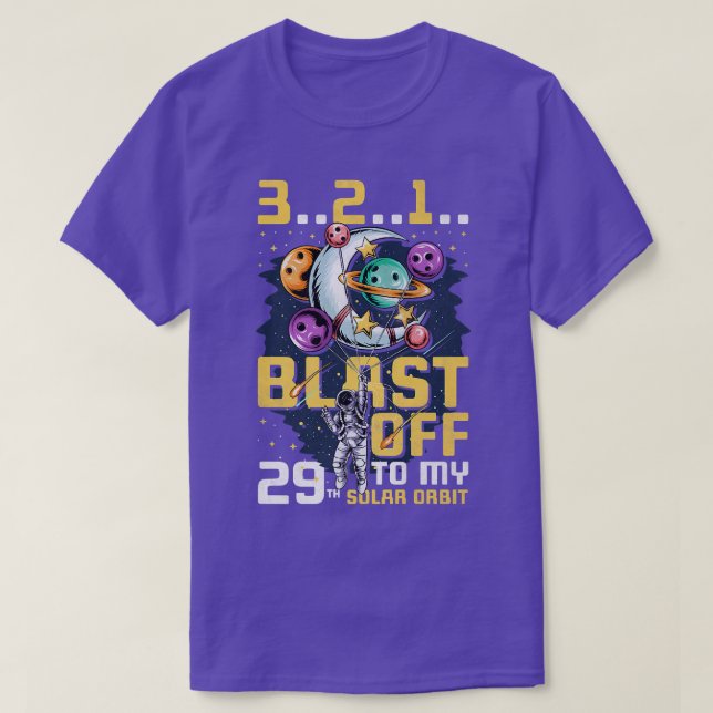 Bläddra till min 29:e solomgång, 29:e födelsedagen t shirt (Design framsida)