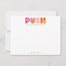 Bläddra tills något händer i Rosa Orange Anteckningskort